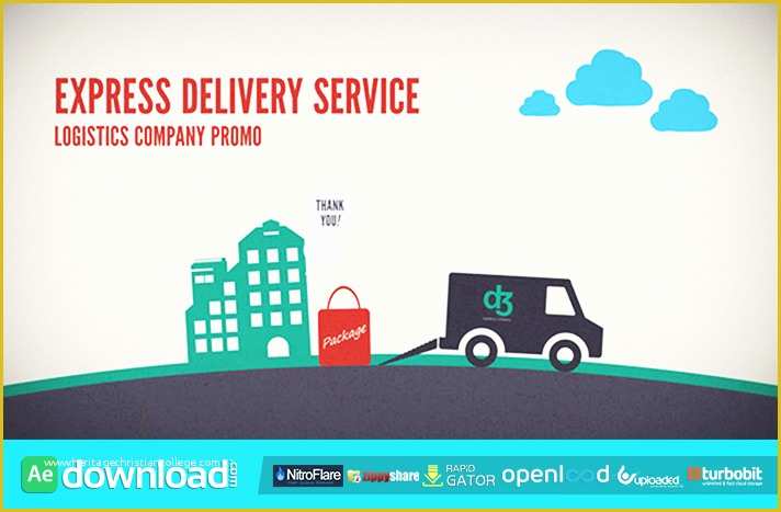 Free after Effect Promo Template Of Logistics Pany Delivery Promo after Effects Project