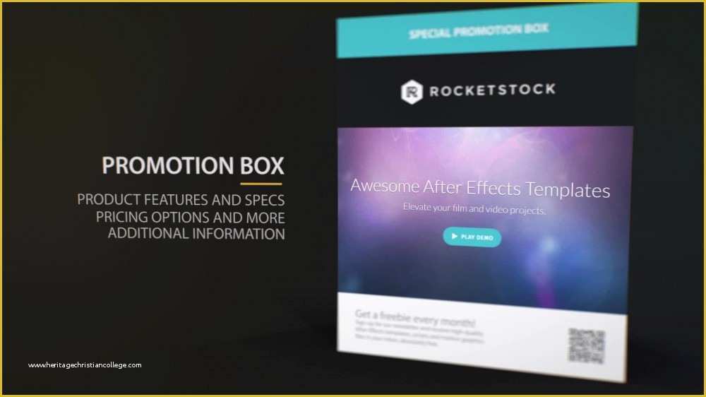 Free after Effect Promo Template Of Pact Product Promo after Effects Template