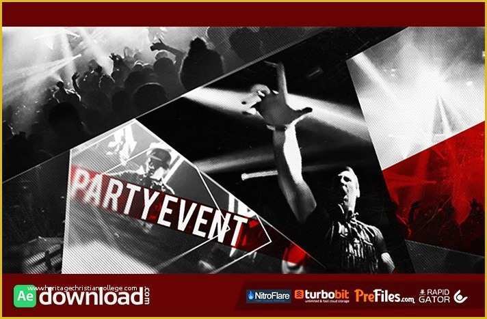 Free after Effect Promo Template Of Party event Promo Videohive Project Free Download Free