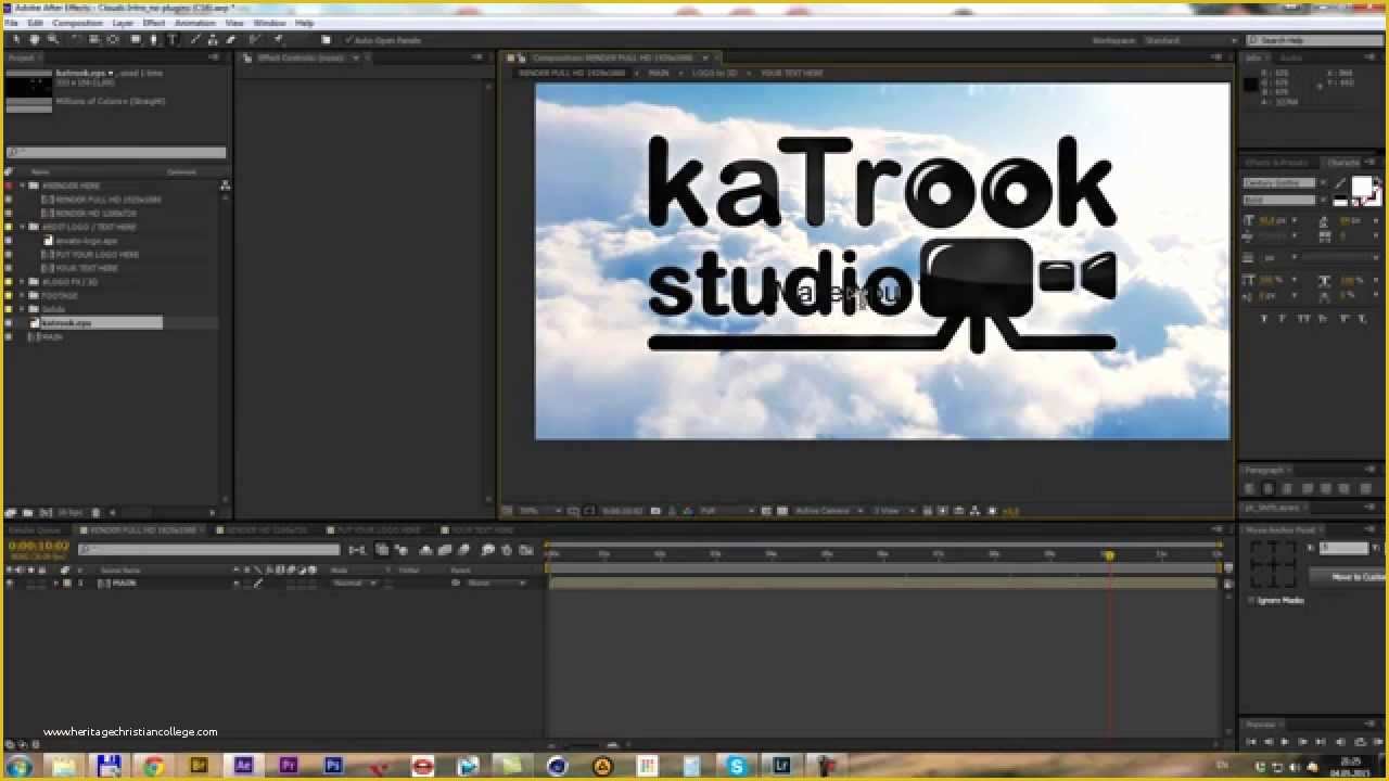 Free after Effects Intro Templates Of after Effects Templates – Clouds Intro – Free after