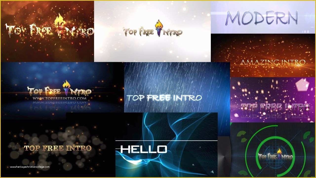Free after Effects Intro Templates Of after Effects Templates Free