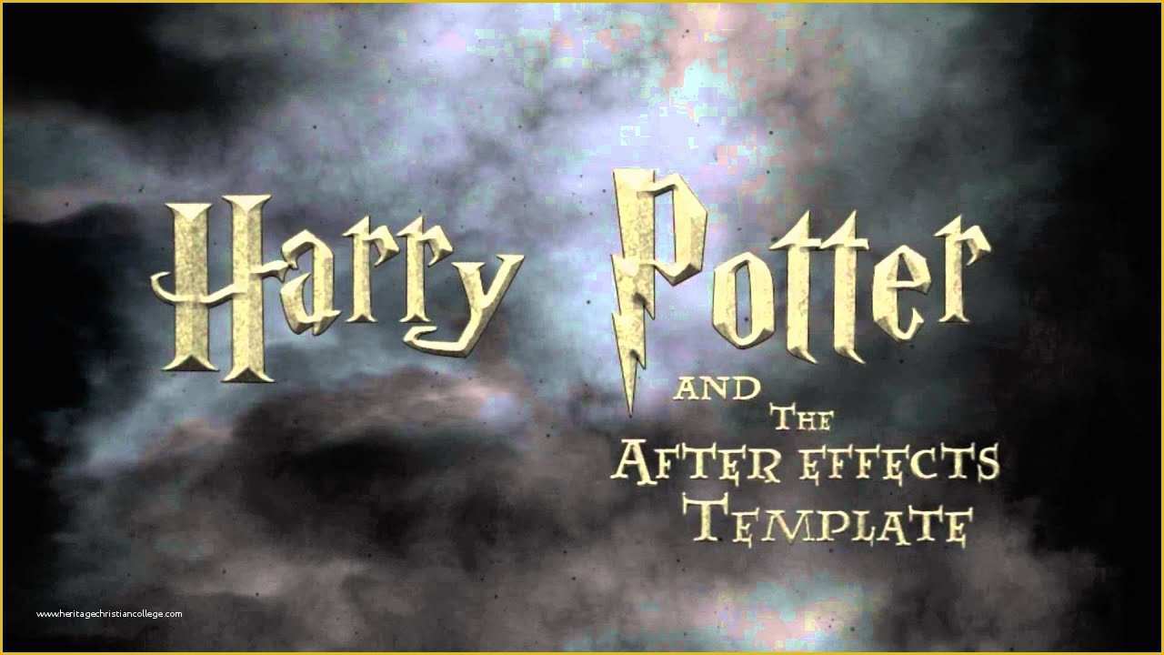 Free after Effects Intro Templates Of Simple Harry Potter Intro [free after Effects Template