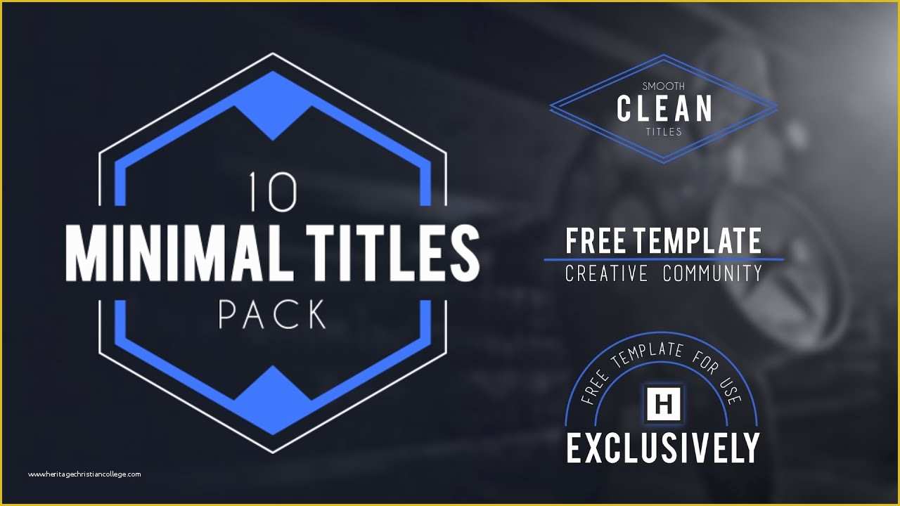 Free after Effects Title Templates Of Adobe after Effects 10 Minimalist Titles Free Template