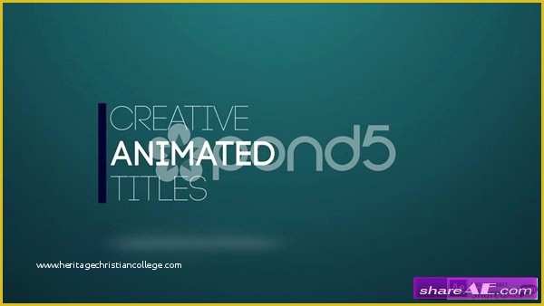 Free after Effects Title Templates Of Title Animation after Effects Template Pond5 Free