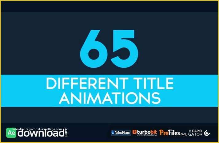 Free after Effects Title Templates Of Videohive 65 Minimal Title Animations Videohive Project