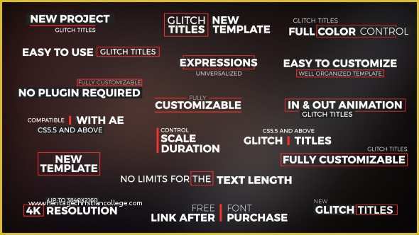 Free after Effects Title Templates Of Videohive Glitch Titles Free after Effects Template Free