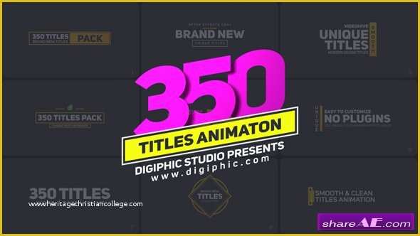 Free after Effects Title Templates Of Videohive Titles Free after Effects Templates