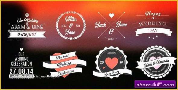 Free after Effects Title Templates Of Wedding Romantic Titles Pack after Effects Project