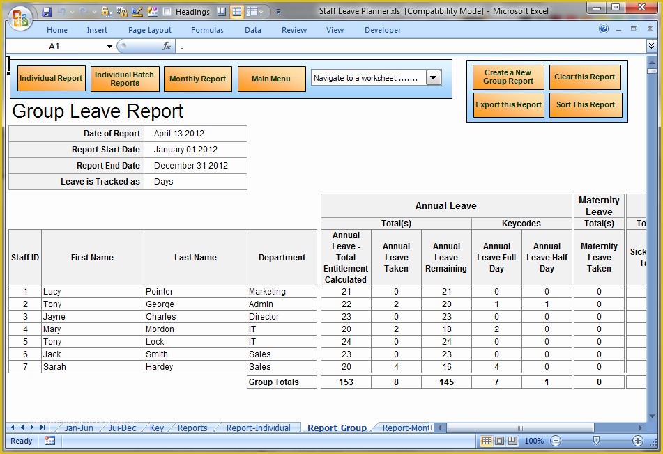 Free Annual Leave Planner Excel Template Of Free Annual Leave Planner Annual Leave and Absence