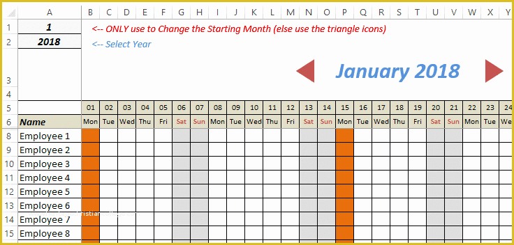 Free Annual Leave Planner Excel Template Of Free Excel Leave Tracker Template Updated for 2018