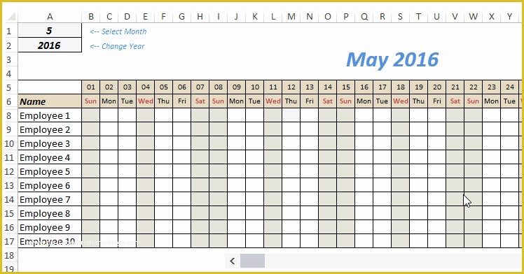 Free Annual Leave Planner Excel Template Of Free Excel Leave Tracker Template Updated for 2018