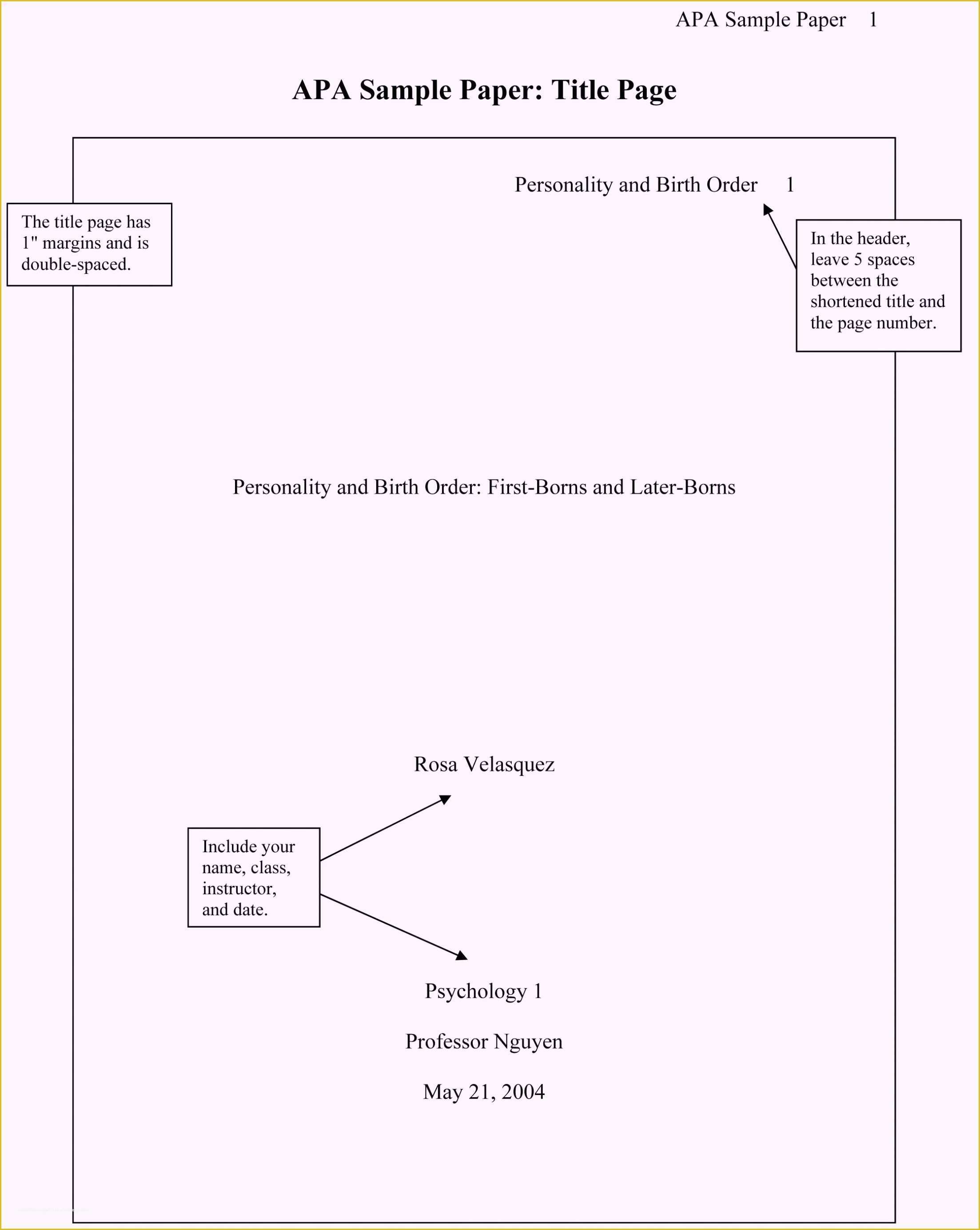 Free Apa Template for Word Of Apa Essay format Template Word 6th Edition Word