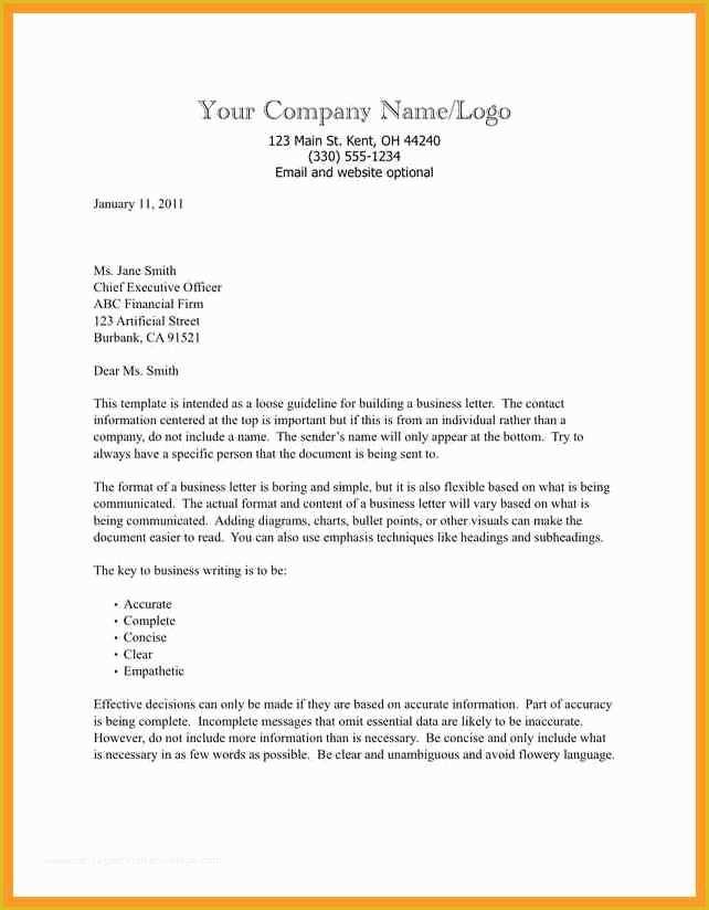 Free Apa Template for Word Of Business Letter format Template Word