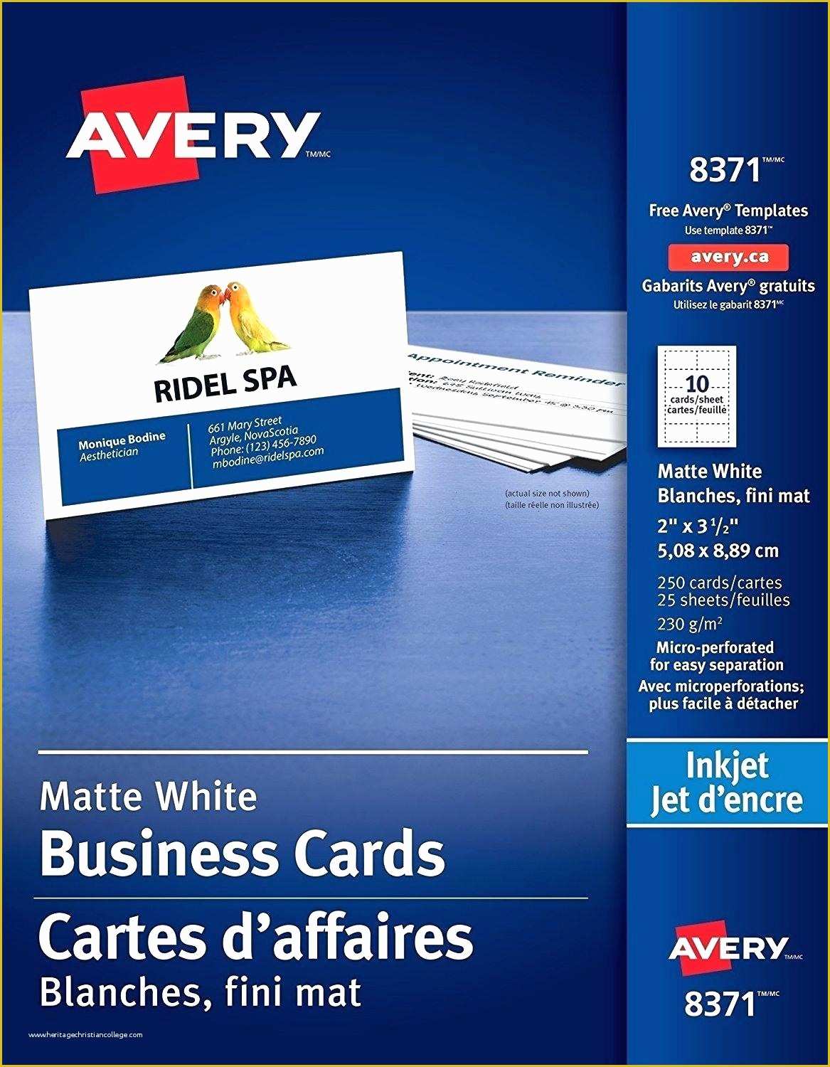 Free Avery Business Card Template Of Avery Business Card Template 8376 Heritagechristiancollege