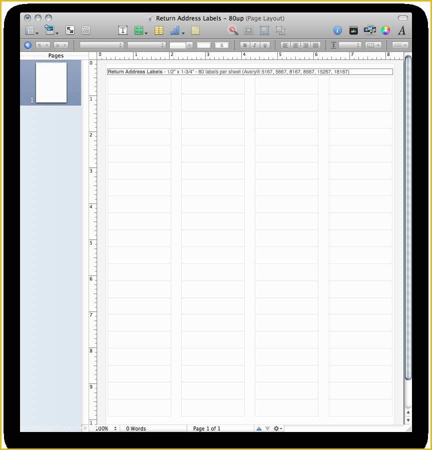 Free Avery Label Templates for Mac Of Address Label Template for Mac Invitation Template