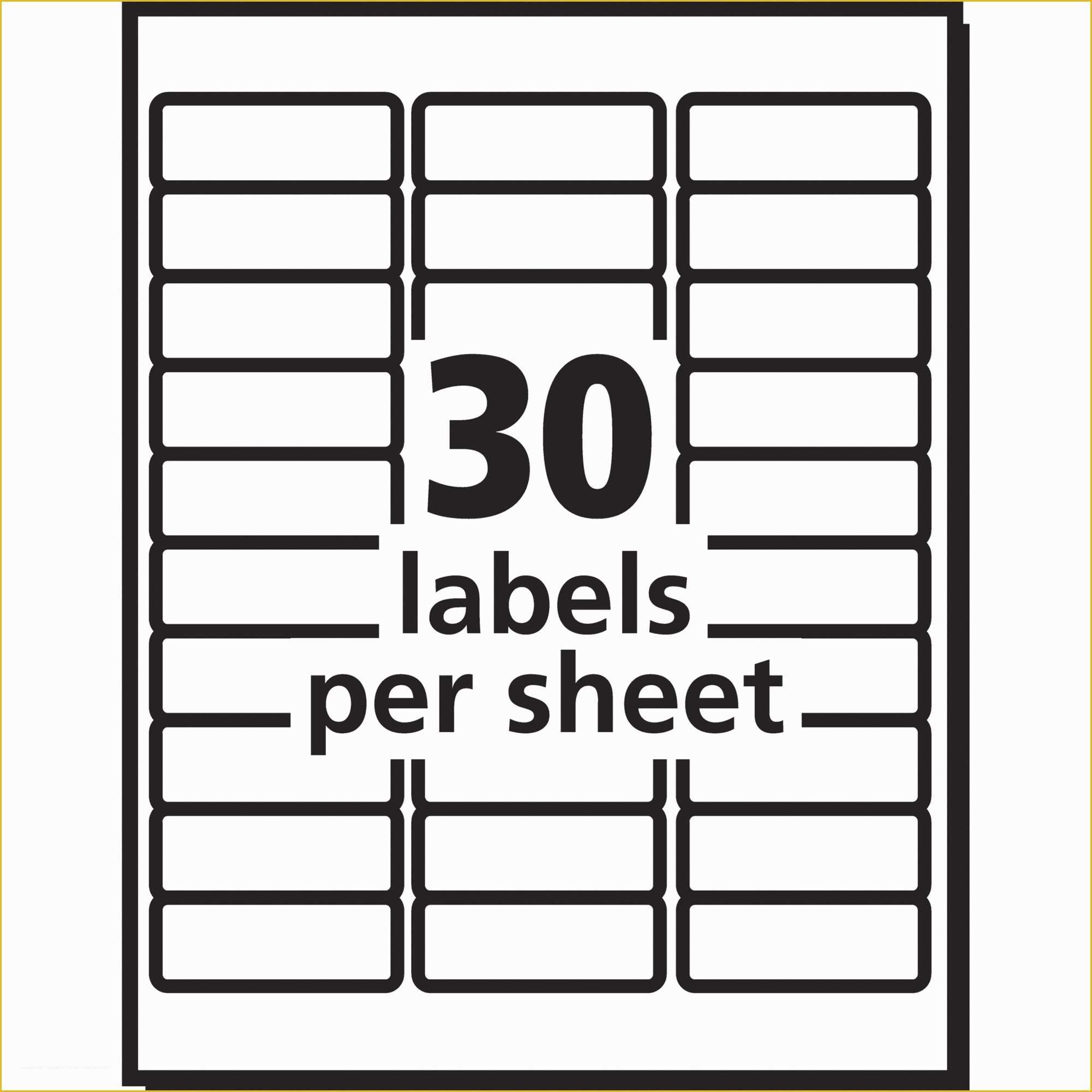 Free Avery Labels Templates Of Avery 8160 Label Template Word Templates Data