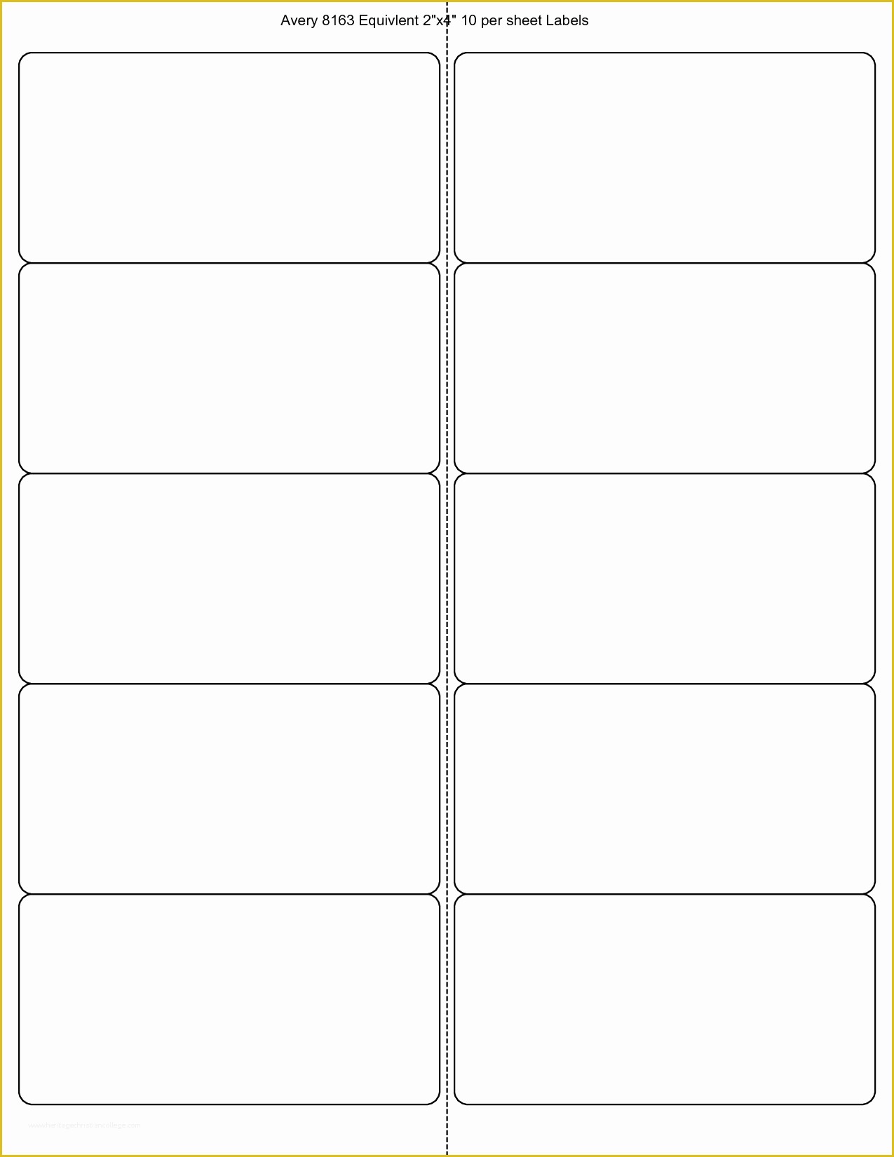 Avery Printable Tags Template