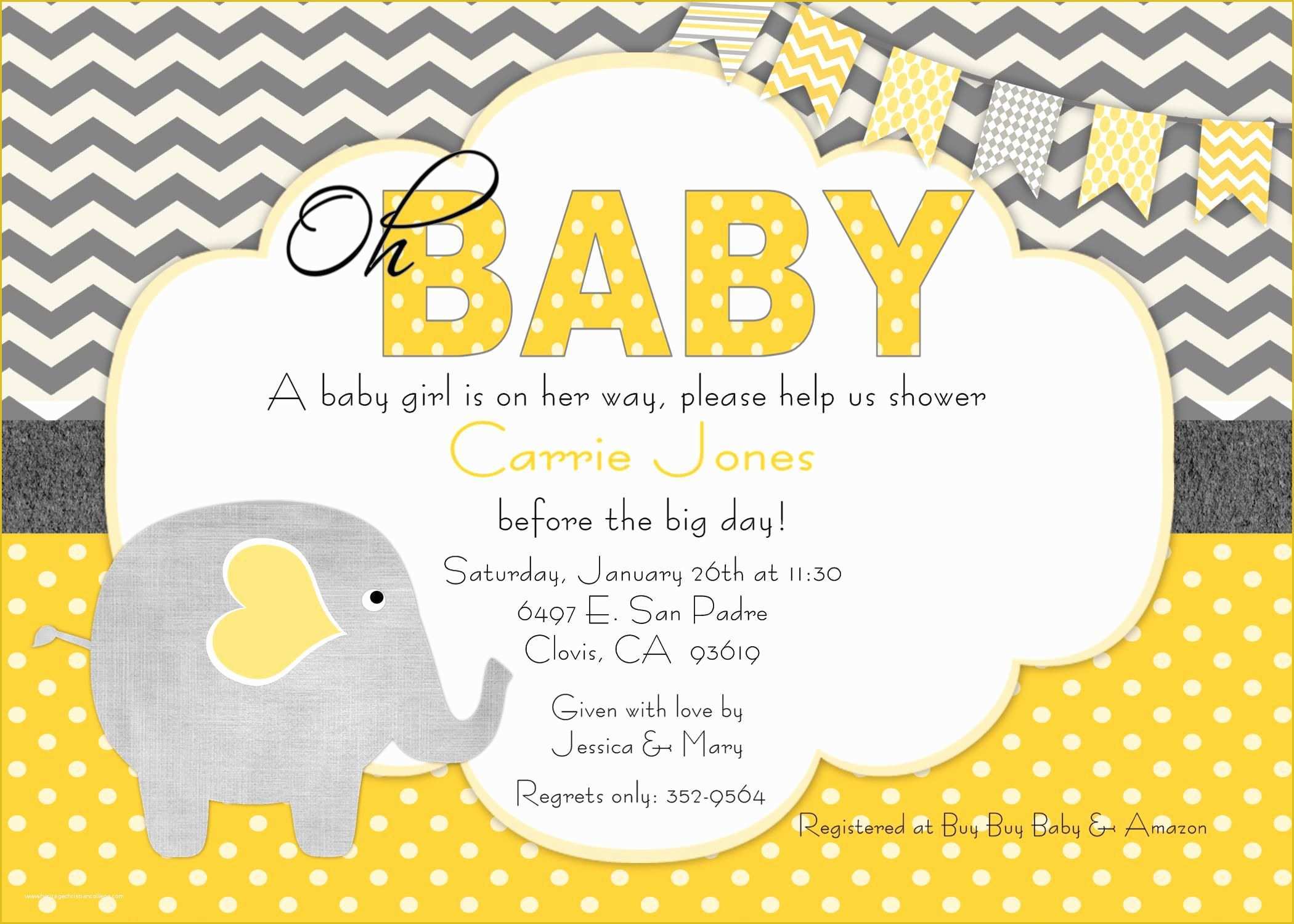 Free Baby Invitation Templates Of Baby Shower Invitation Free Baby Shower Invitation