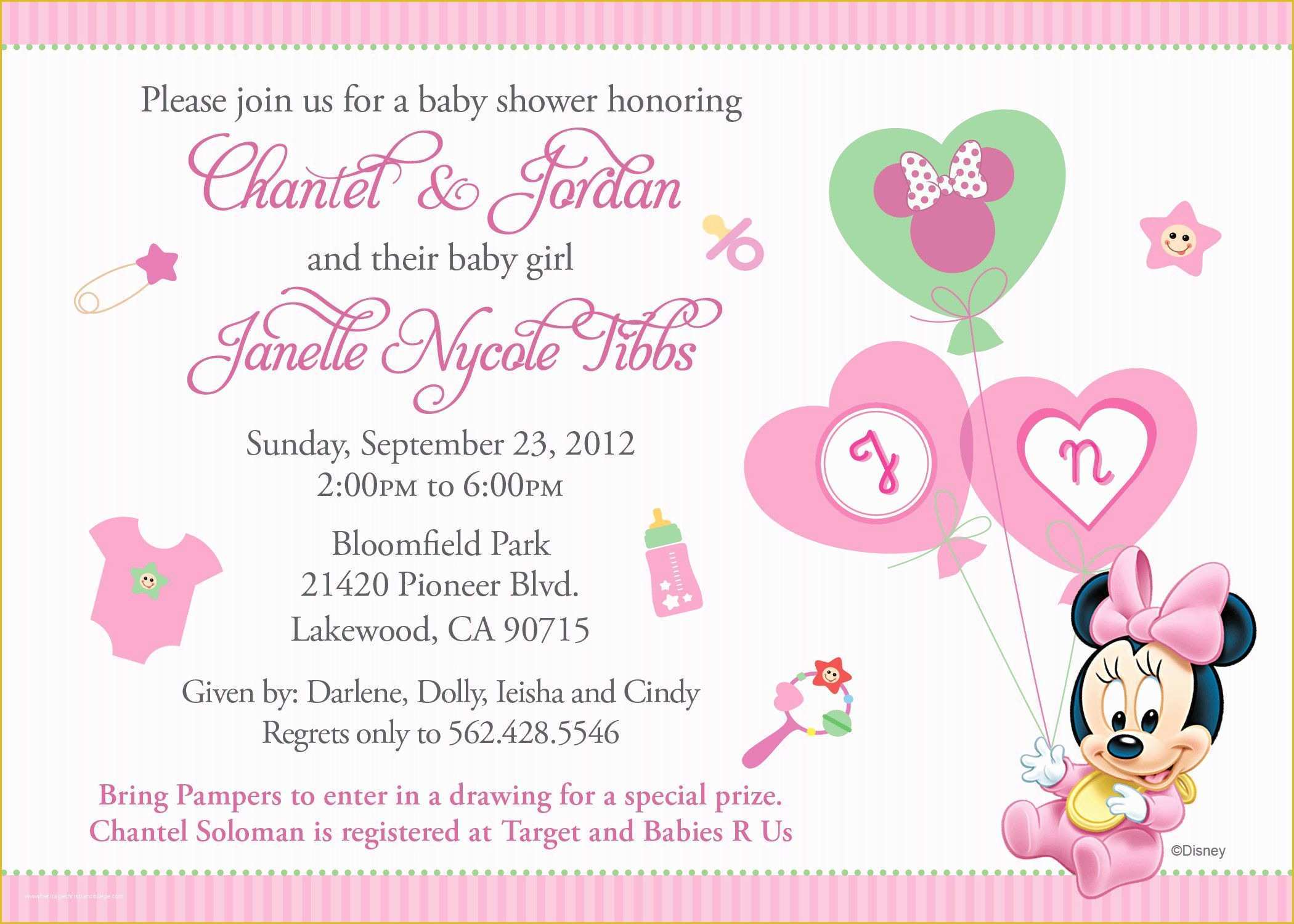 Free Baby Invitation Templates Of Baby Shower Invitation Free Baby Shower Invitation