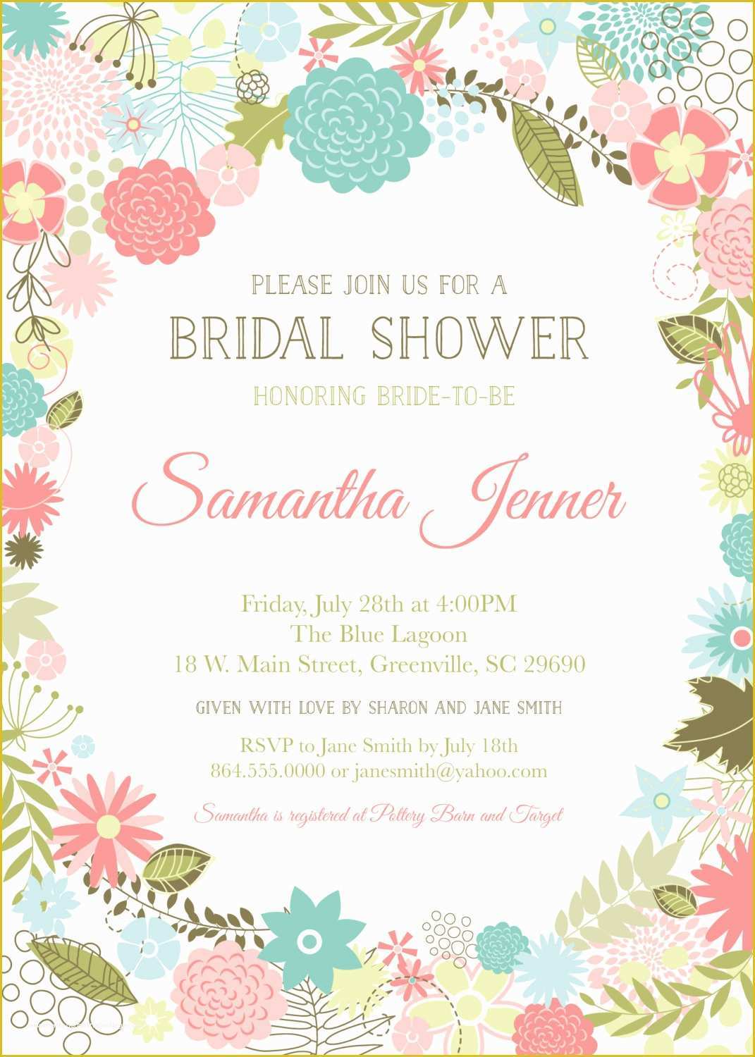 Free Baby Invitation Templates Of Baby Shower Invitation Templates Floral Baby Shower