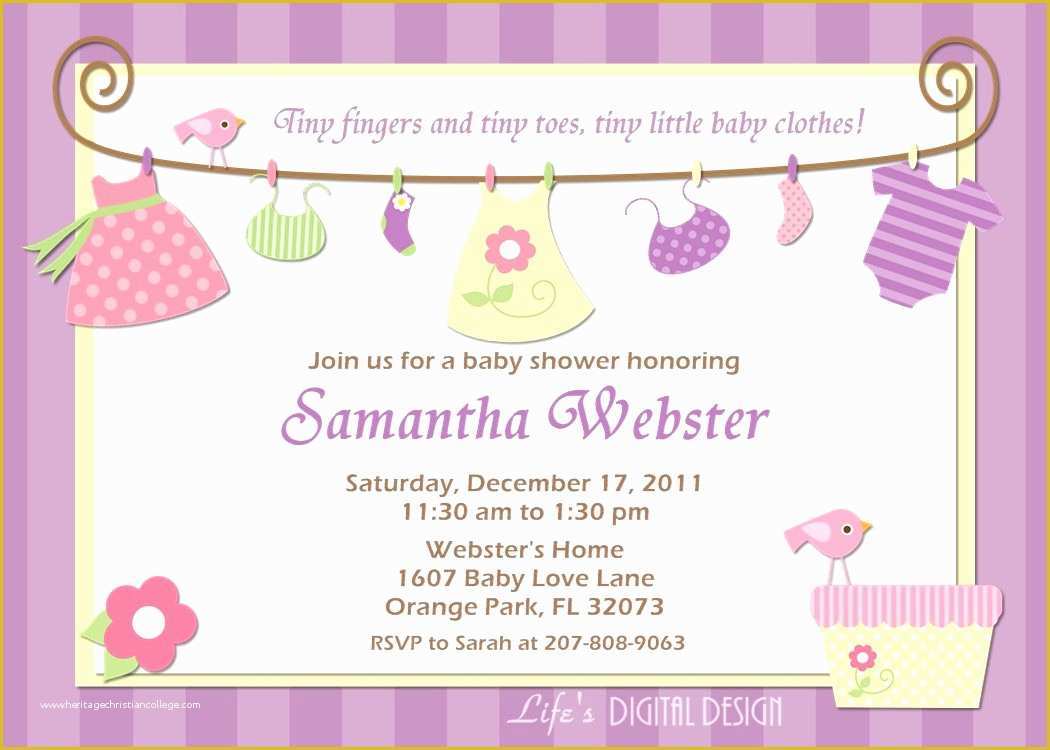 Free Baby Invitation Templates Of Baby Shower Invite Samples Mughals