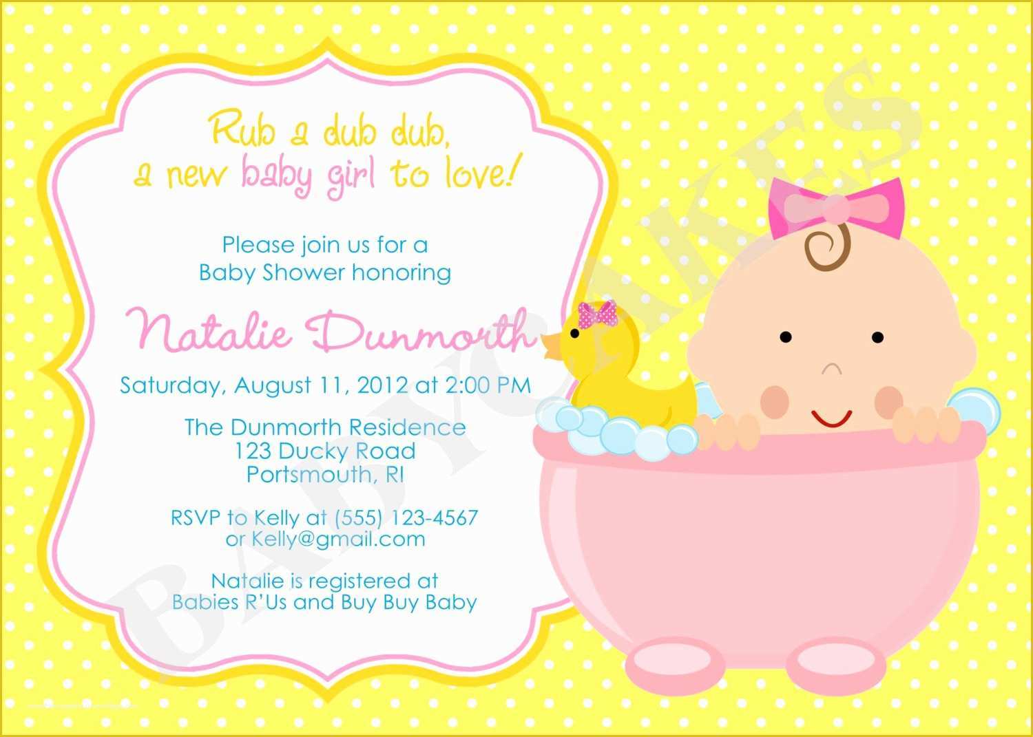 Free Baby Invitation Templates Of How to Plan Rubber Ducky Baby Shower Ideas