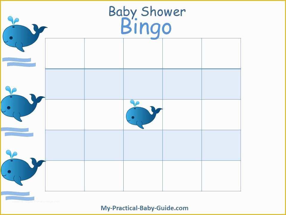 Free Baby Shower Bingo Blank Template Of 8 Best Of Printable Blank Bingo Baby Shower