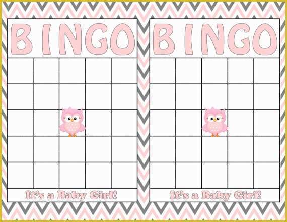 Free Baby Shower Bingo Blank Template Of Baby Shower Bingo Cards Template Baby Shower Invitations