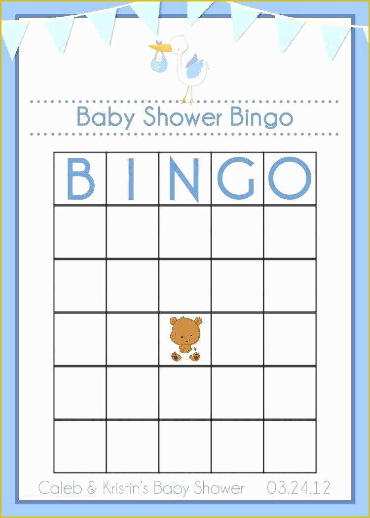 Free Baby Shower Bingo Blank Template Of Baby Shower Gift Bingo Rules Gift Ftempo