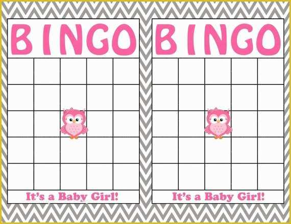 Free Baby Shower Bingo Blank Template Of Blank Baby Shower Bingo Cards Printable Party Baby Boy