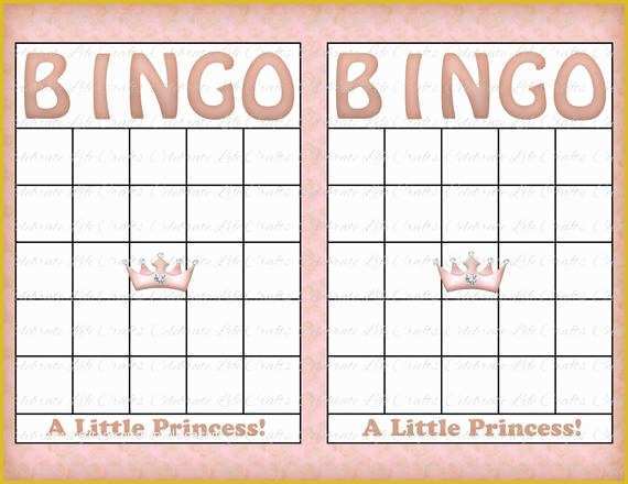 33 Free Baby Shower Bingo Blank Template