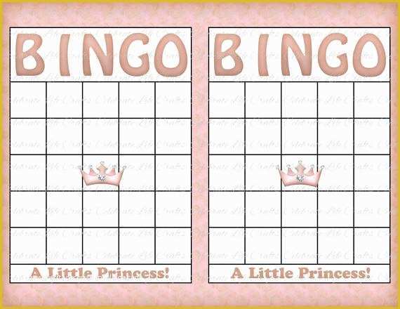 33 Free Baby Shower Bingo Blank Template