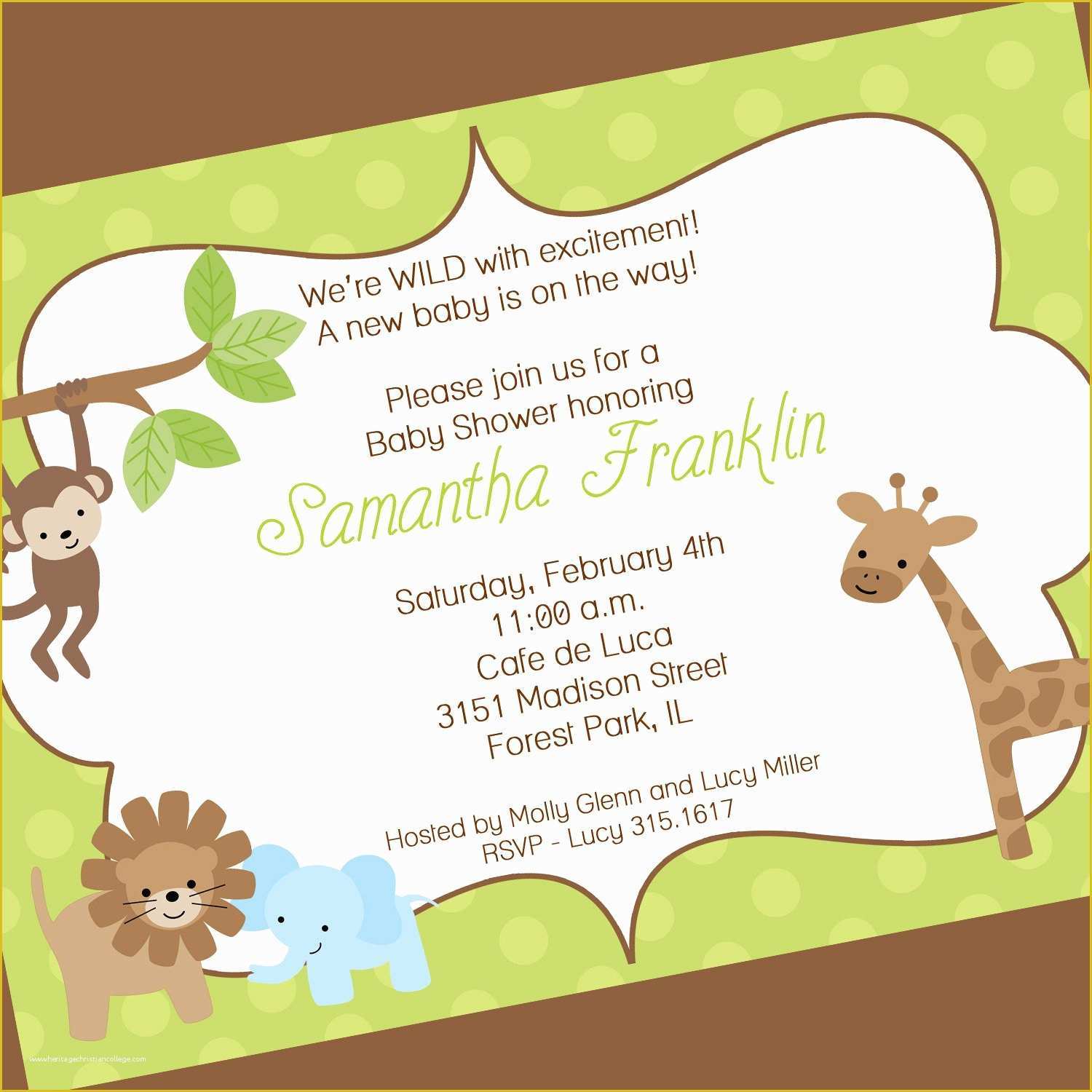 Free Baby Shower Invitation Templates Of Baby Shower Invitation Free Baby Shower Invitation