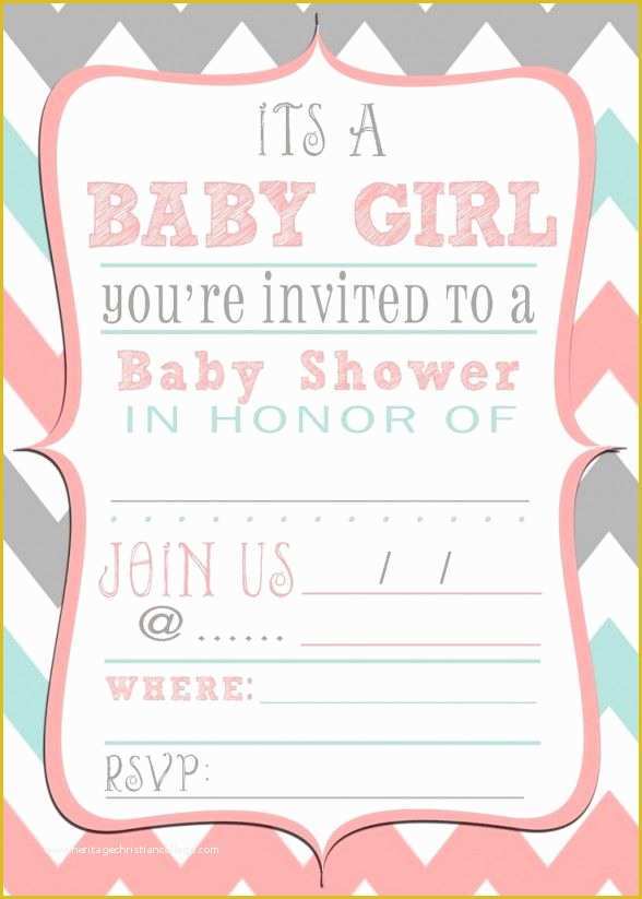Free Baby Shower Invitation Templates Of Baby Shower Invitations Free Printable Baby Shower