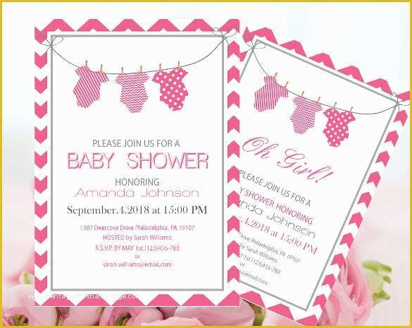 Free Baby Shower Invitations Templates Pdf Of 14 Esie Invitation Template Free Psd Vector Eps Ai