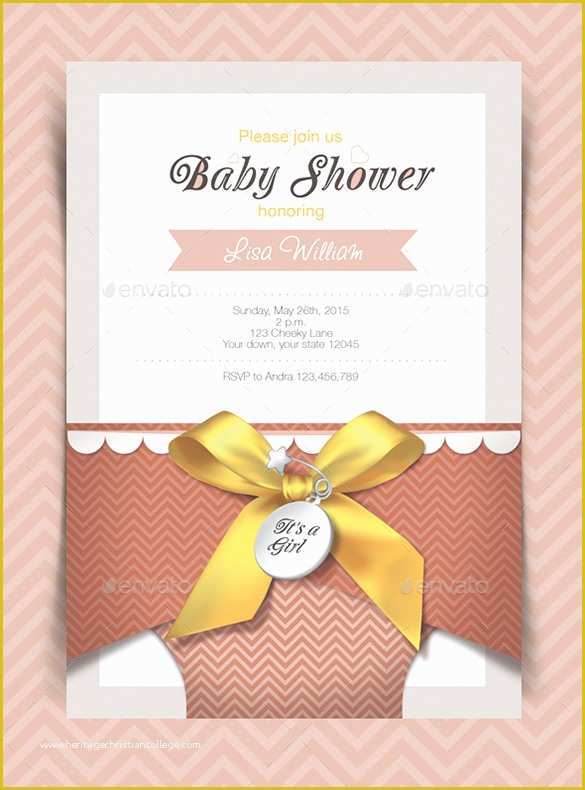Free Baby Shower Invitations Templates Pdf Of 35 Baby Shower Card Designs & Templates Word Pdf Psd