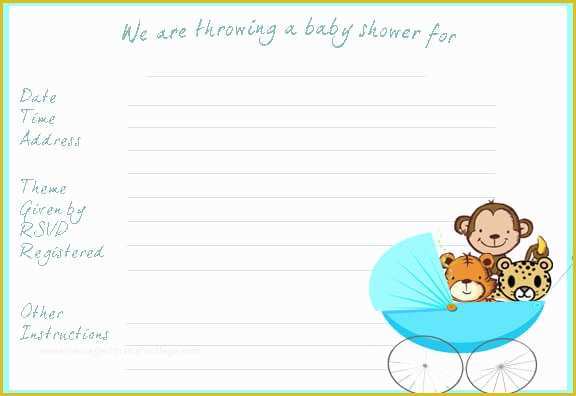 Free Baby Shower Invitations Templates Pdf Of Baby Shower Invitation Templates Word