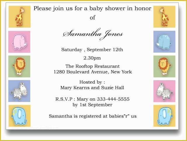 Free Baby Shower Invitations Templates Pdf Of Babyshower Invites Template