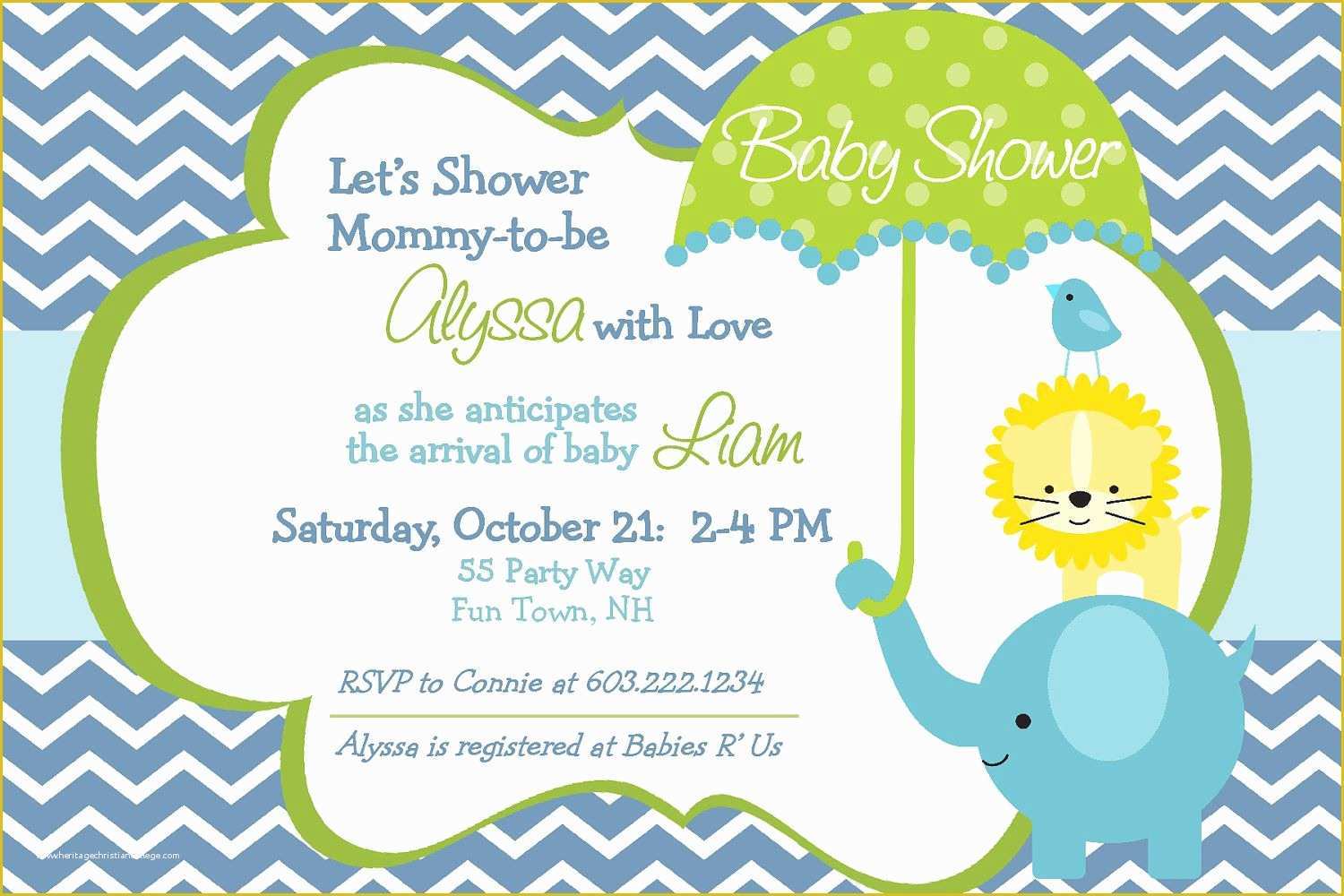 Free Baby Shower Invitations Templates Pdf Of Editable Invitation Card for Baby Shower