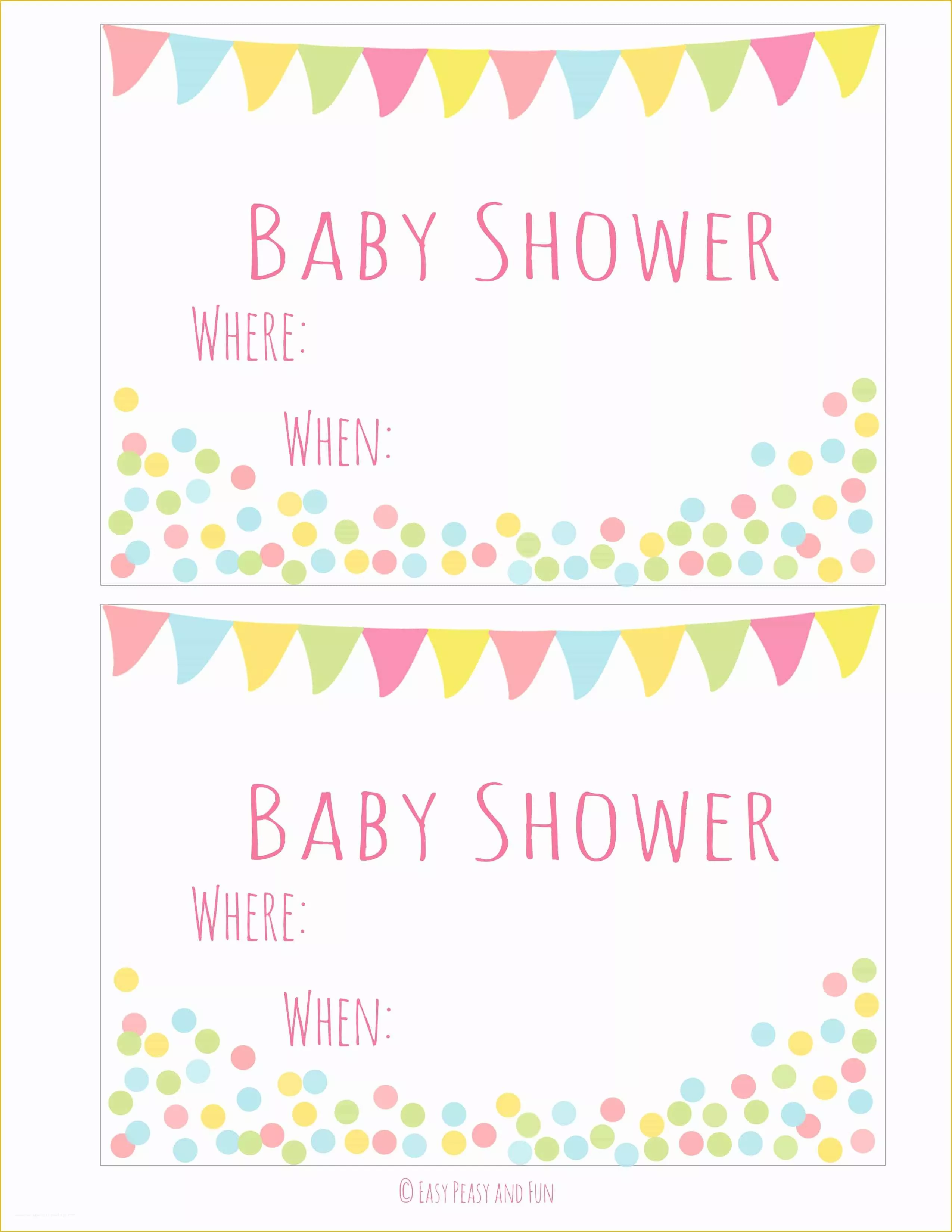 Free Baby Shower Invitations Templates Pdf Of Free Printable Baby Shower Invitation Easy Peasy and Fun