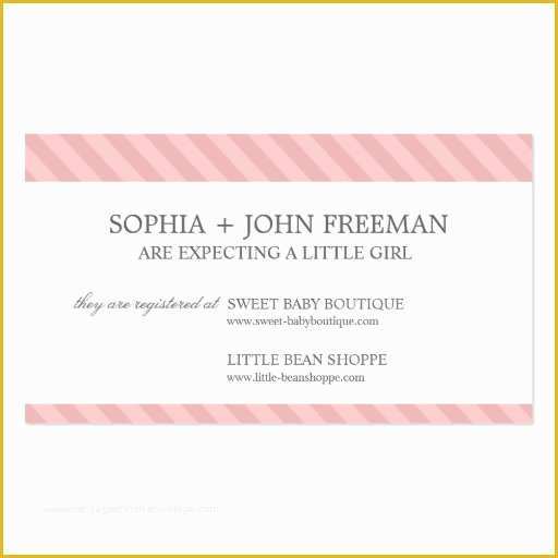Free Baby Shower Registry Cards Template Of Collections Of Gift Registry Business Cards