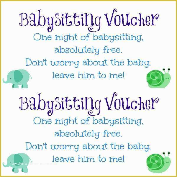 Free Babysitting Coupon Template Of 11 Baby Sitting Coupon Templates Psd Ai Indesign