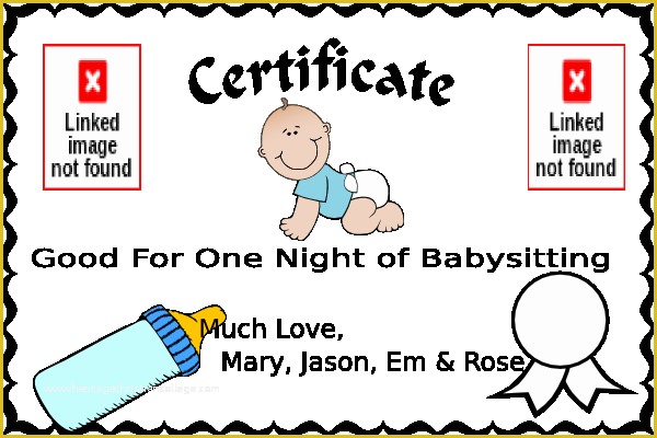 Free Babysitting Coupon Template Of Babysitting Coupon Clip Art at Clker Vector Clip Art