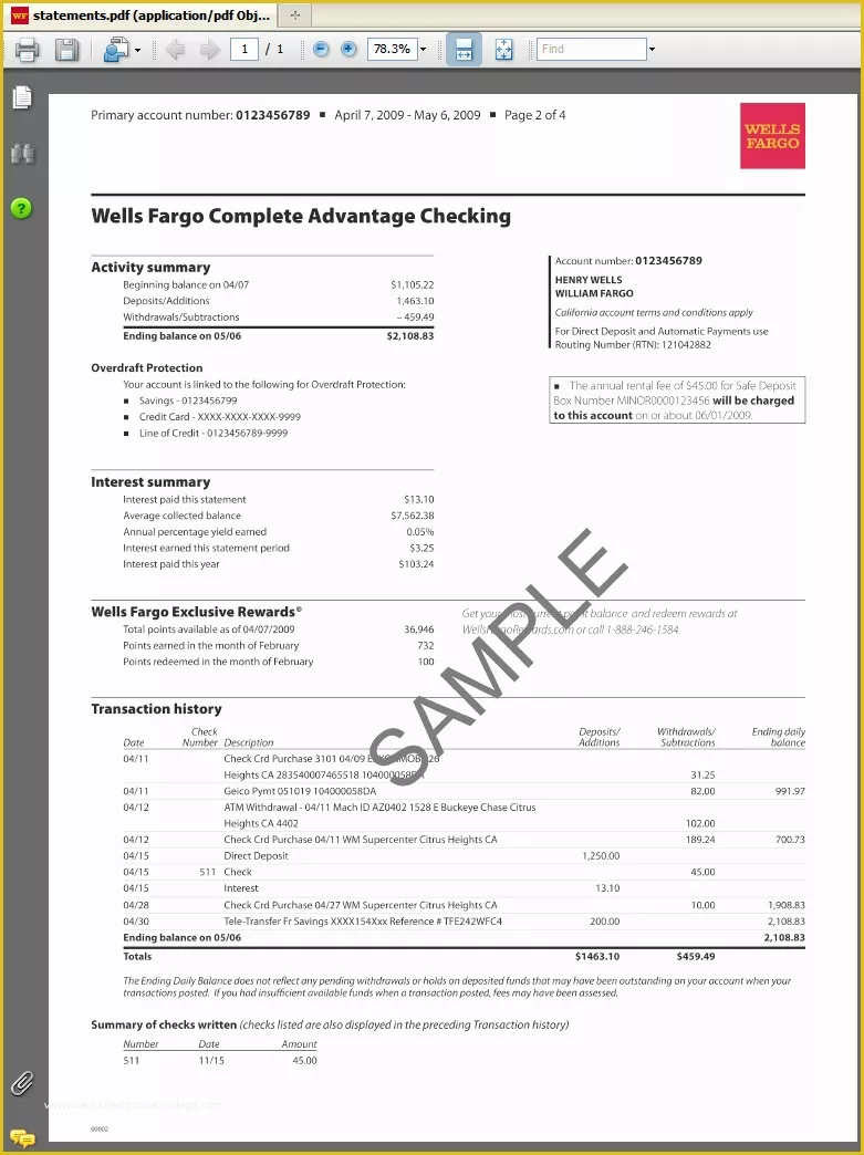 Free Bank Statement Template Of Bank Statement Template