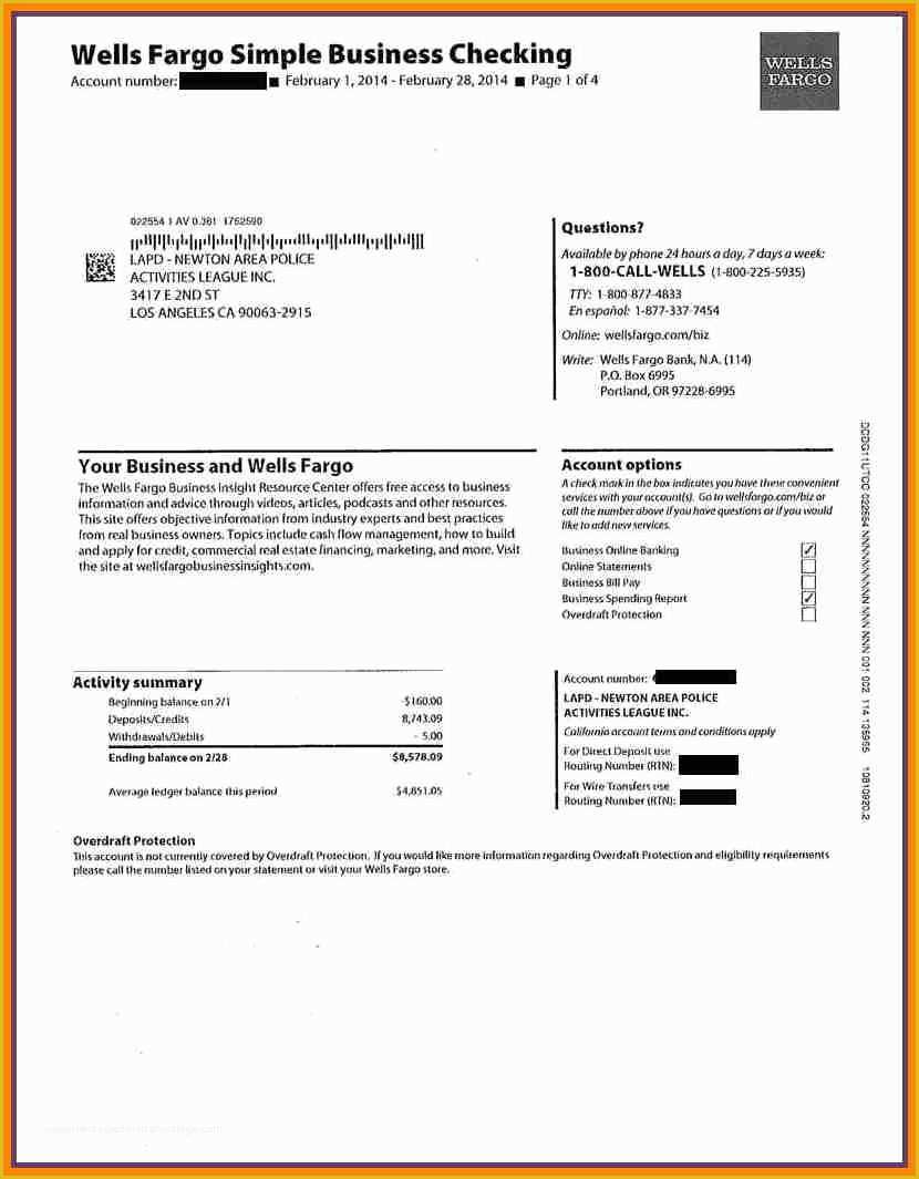 Free Bank Statement Template Of Fake Bank Statement Template Free