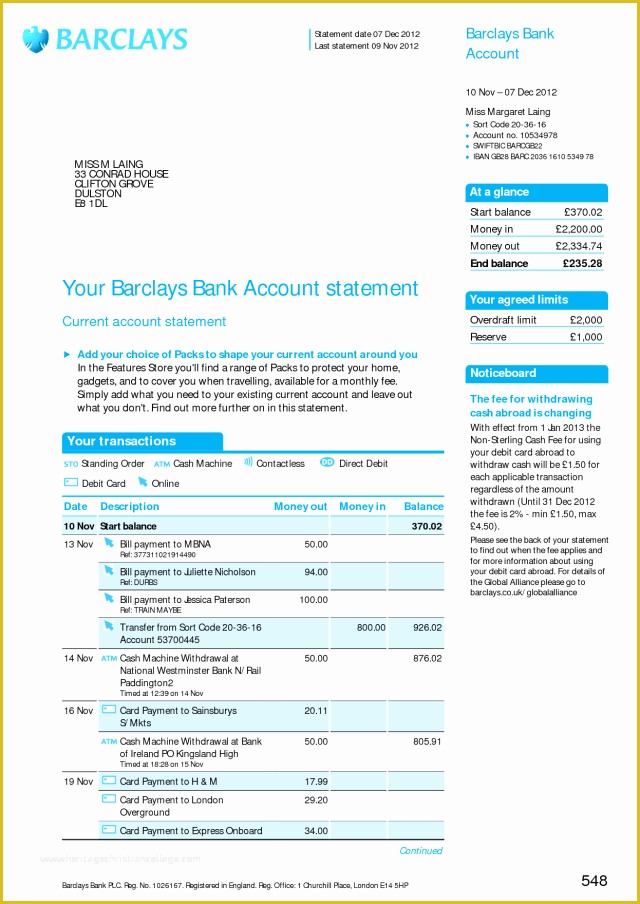 Free Bank Statement Template Of Free Bank Statement Template Free Download Aashe