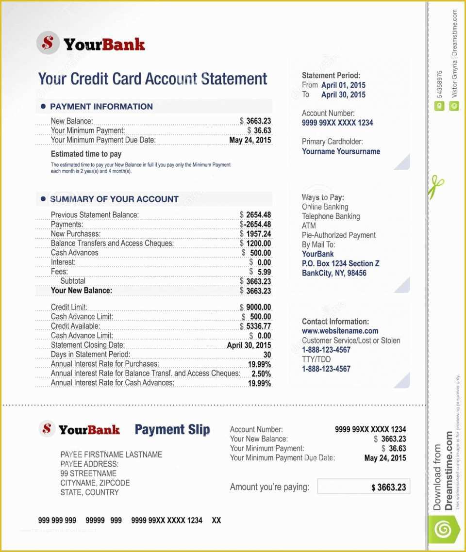 Free Bank Statement Template Of Free Bank Statement Template Line Blank Chase Obc Stock