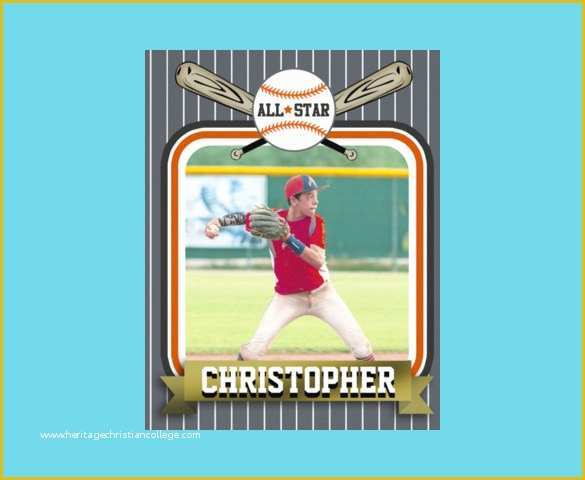 Free Baseball Card Template Of 33 Trading Card Template Word Pdf Psd Eps