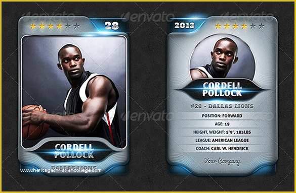 Free Baseball Card Template Of 33 Trading Card Template Word Pdf Psd Eps