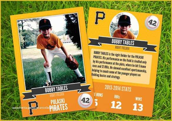 Free Baseball Card Template Of 33 Trading Card Template Word Pdf Psd Eps